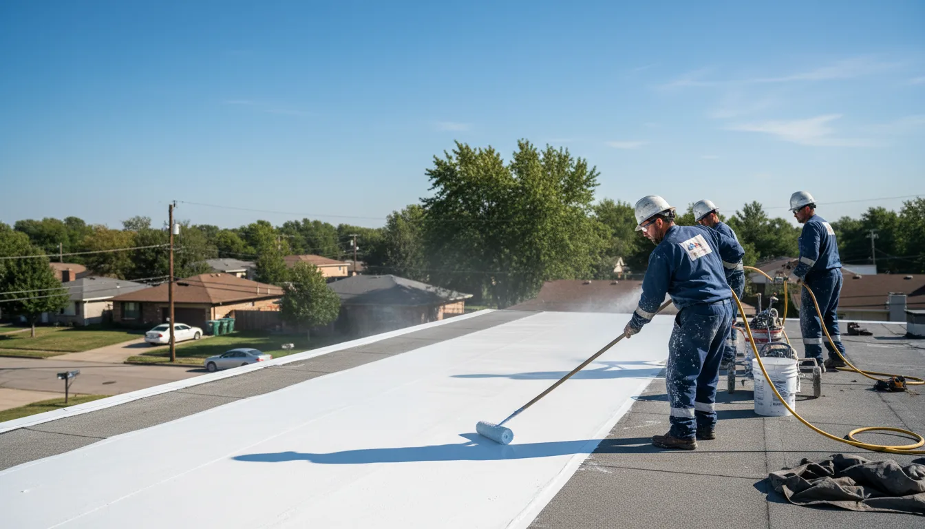 Commercial roof coating in Cedarville, MI near me